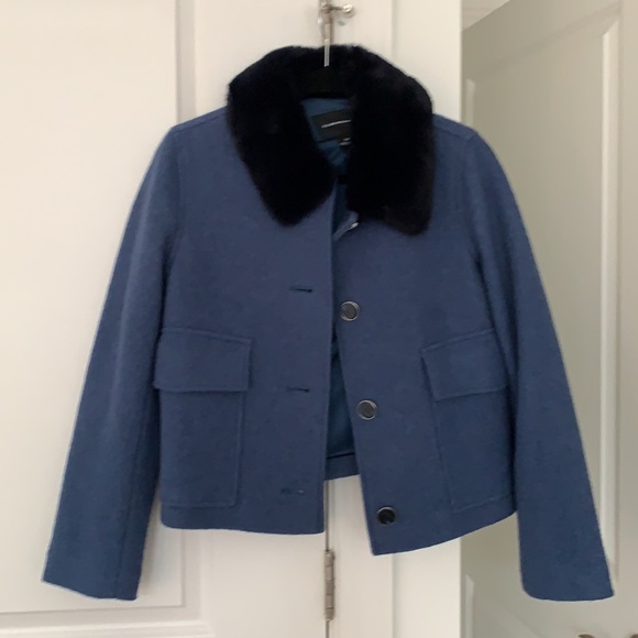 Faux Fur Cropped Jacket SOLD OUT EVERYWHERE - Picture 3 of 5